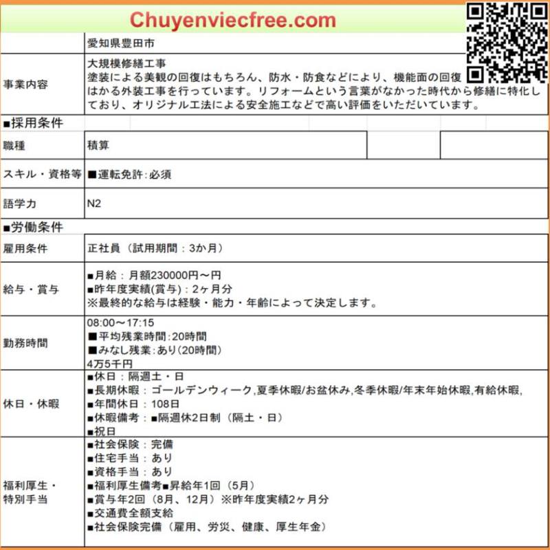 17031 Dự Toán Aichi Tổng L 28&nbsp;30