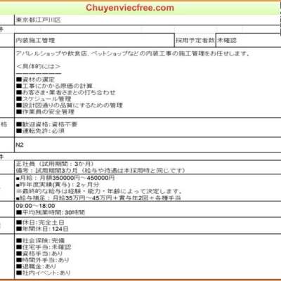 Nội Thất Tokyo 35m&nbsp;>