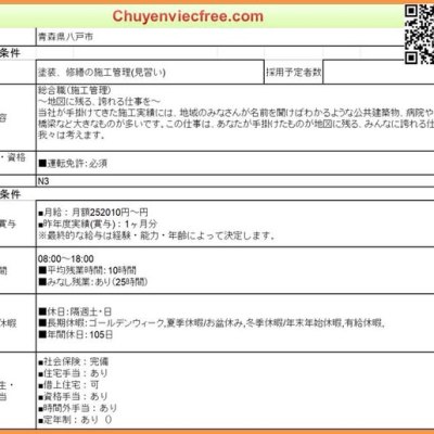 Aomori 17235 QLTC/Thi Công Cải Tạo/ Chống Thấm QL&nbsp;TTS